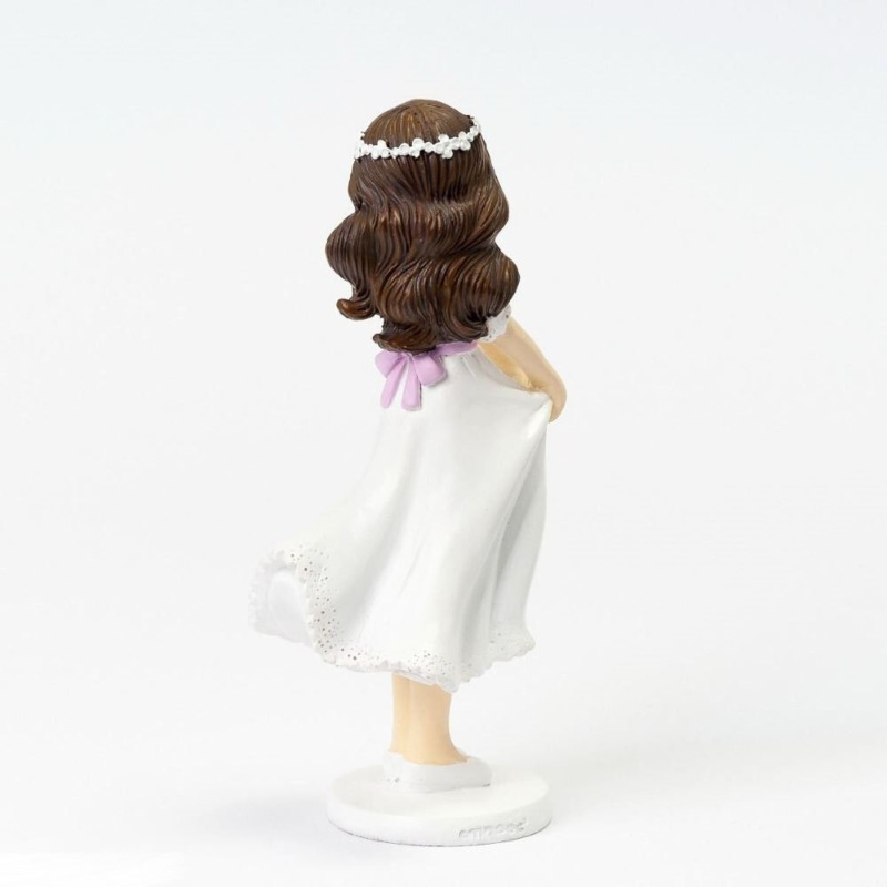 Figura pastel Comunión niña sujetando la falda (3)