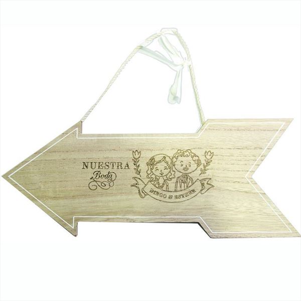 Flecha de madera personalizada (2)