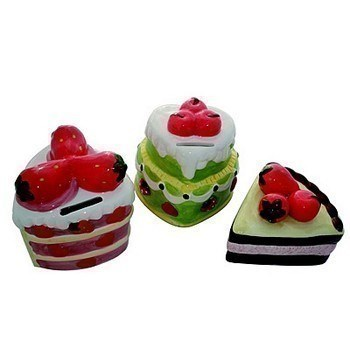Hucha con forma de pastel