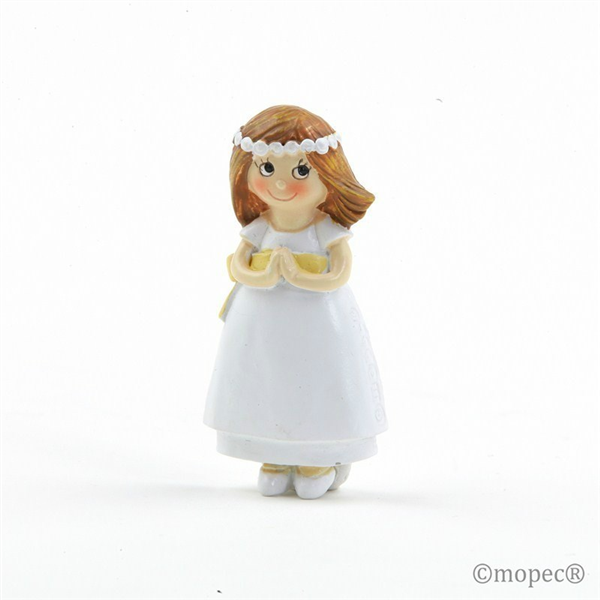 Imán de niña de Comunión con diadema