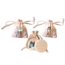 Jabón natural en bolsita personalizable, regalo para invitados