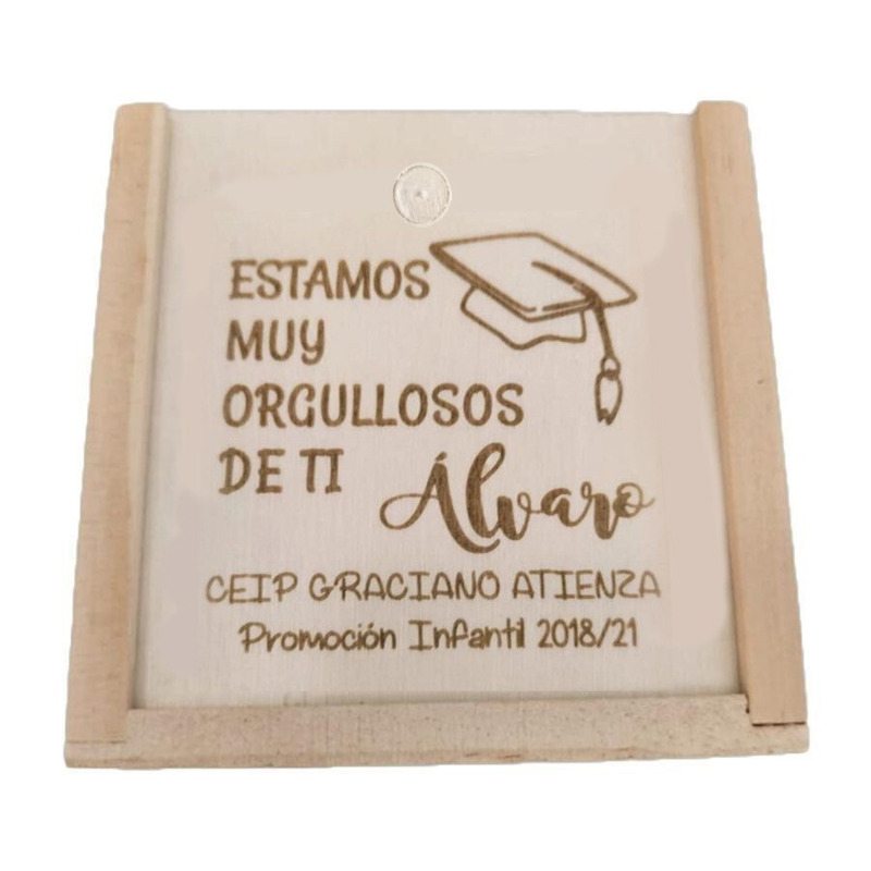Juego 3 en raya en caja madera, detalle de boda comunión y bautizo infantil (6)