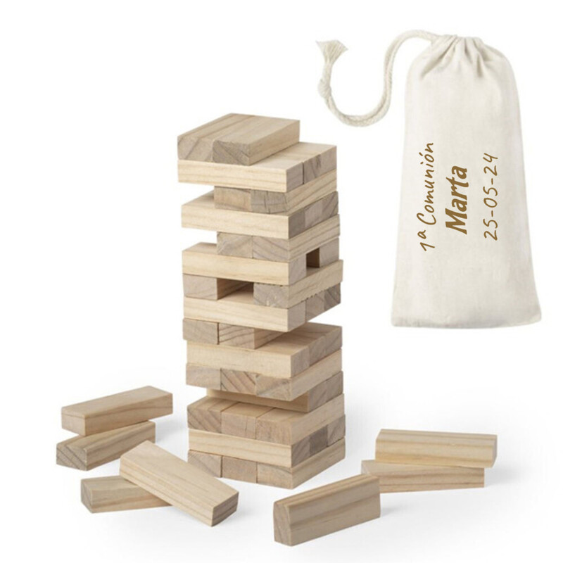 Juego de madera en bolsita, Jenga