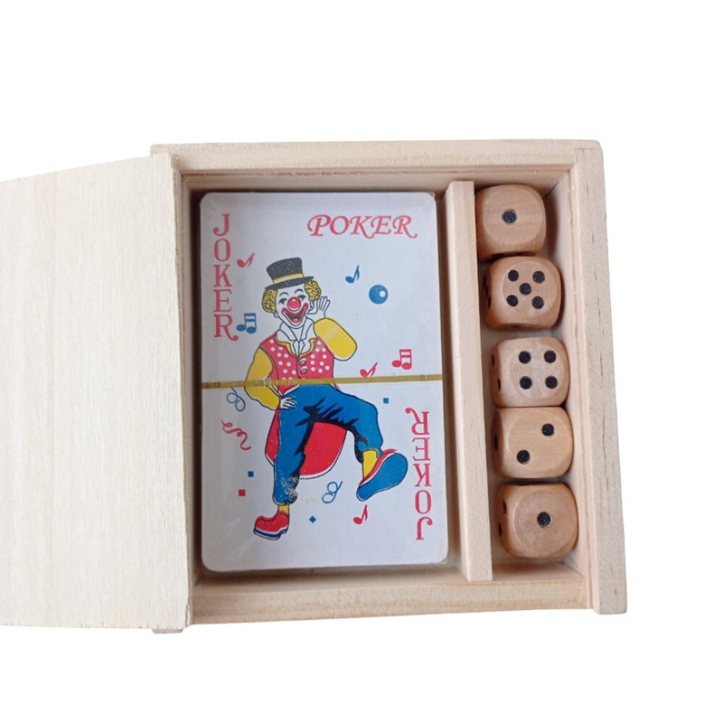 Juego de póker en caja de madera (5)