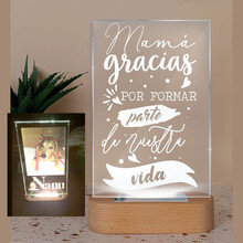 Lámpara de cristal personalizada