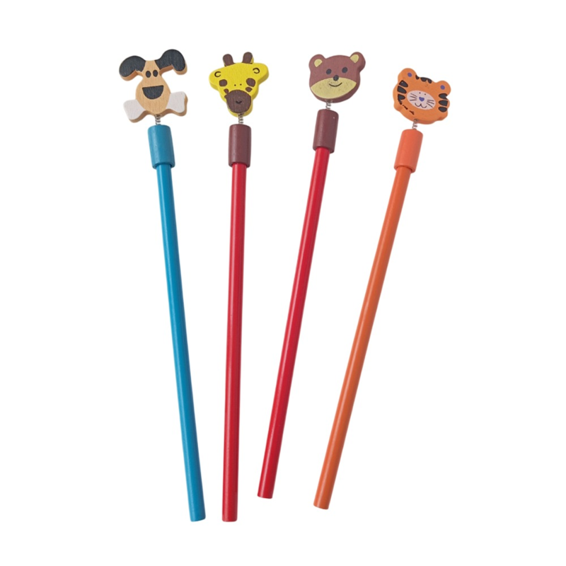 Lápices infantil de animalitos, detalle para niños