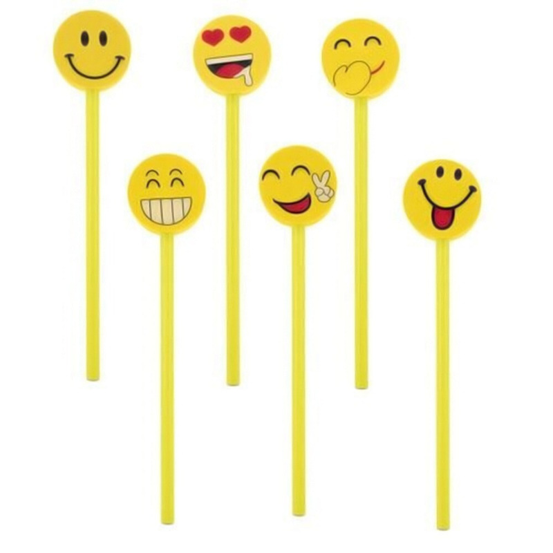 Lápiz con goma de emoticono (1)