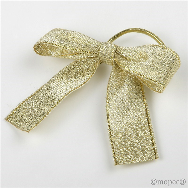 Lazo de lamé dorado
