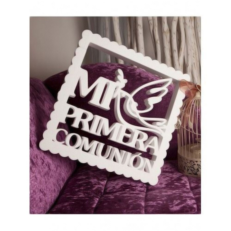 Letras Mi Primera Comunión con paloma (1)