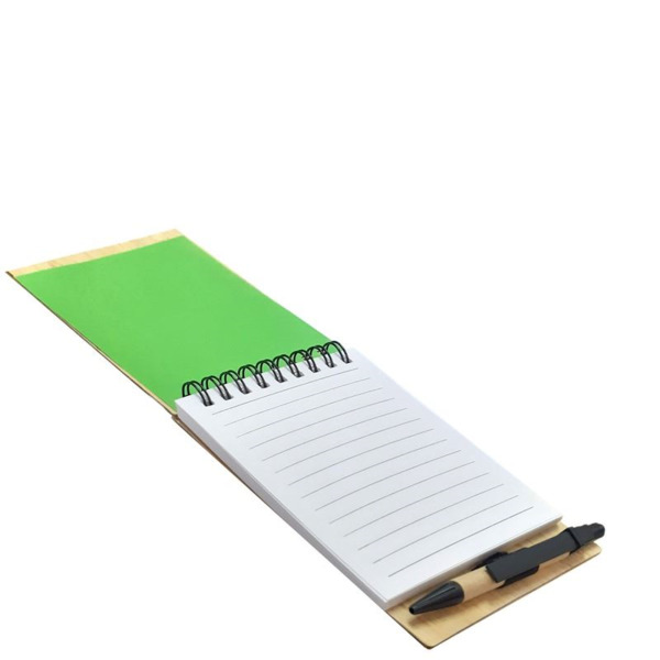 Detalle de bautizo Libreta bambú personalizable (1)