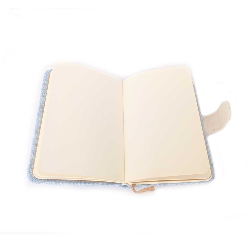 Libreta con tapa dura de tela de saco (1)