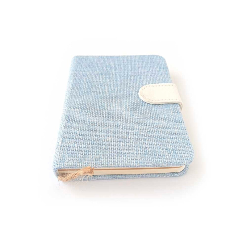 Libreta con tapa dura de tela de saco (3)