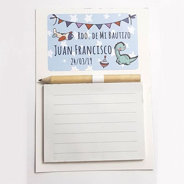 Libreta imán personalizada, grabada con foto o fondo (1)