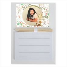 Libreta imán personalizada, grabada con foto o fondo