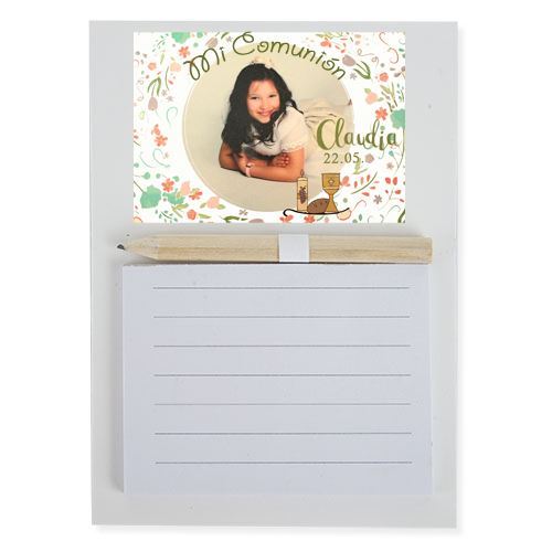 Libreta imán personalizada, grabada con foto o fondo