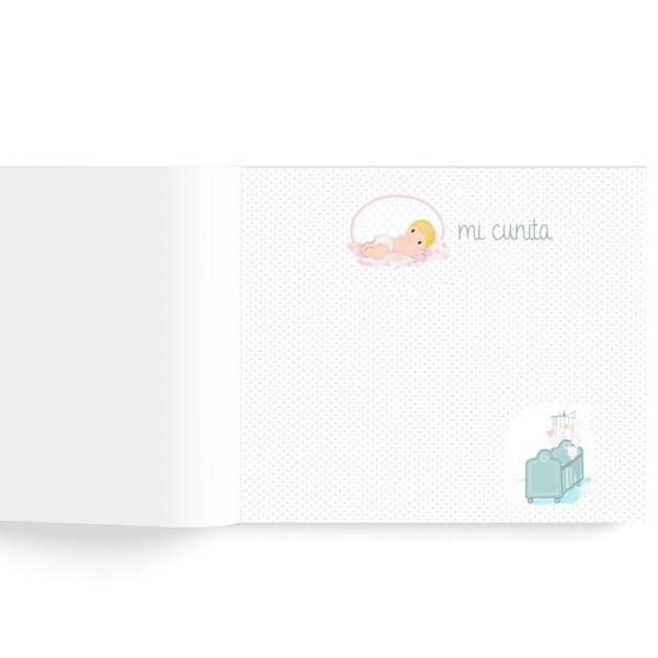 Libro de firmas bebé con flor (4)