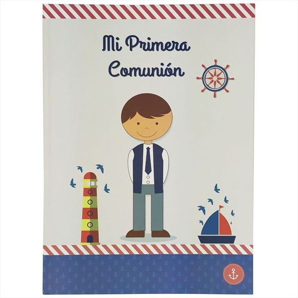 Libro de firmas comunión niño con maletín