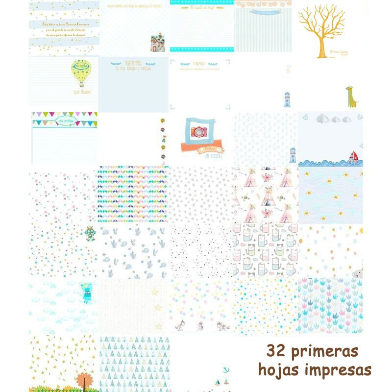 Libro de firmas con foto comunión de niño azul, alta calidad (7)