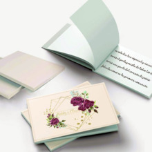 Libro de firmas personalizado de boda con caja