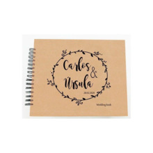 Libro de firmas de boda personalizado 2 tonos, alta calidad