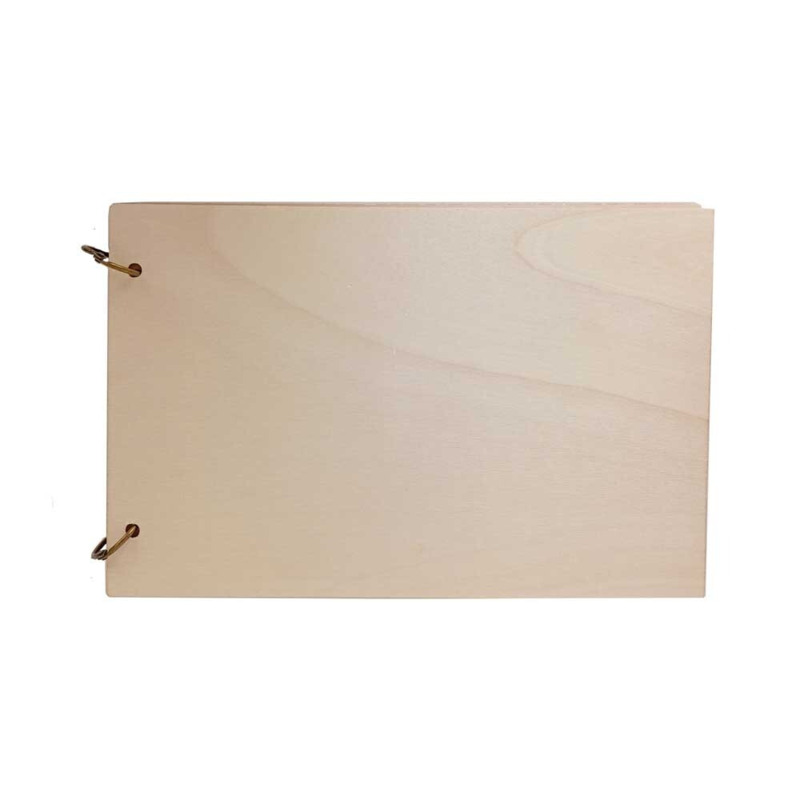Libro de firmas de madera vintage con grabación (2)