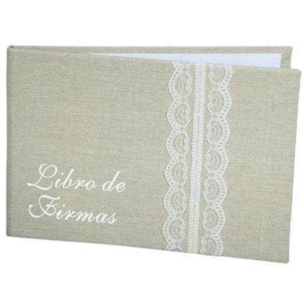 Libro de firmas de yute