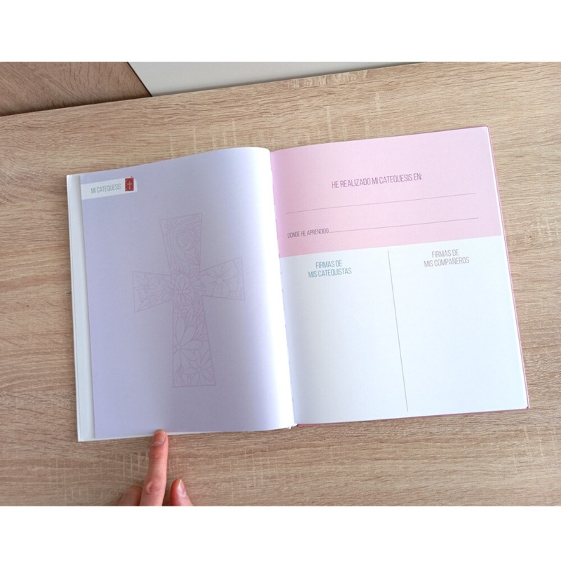 Libro de firmas para comunión con maletín de niña (6)