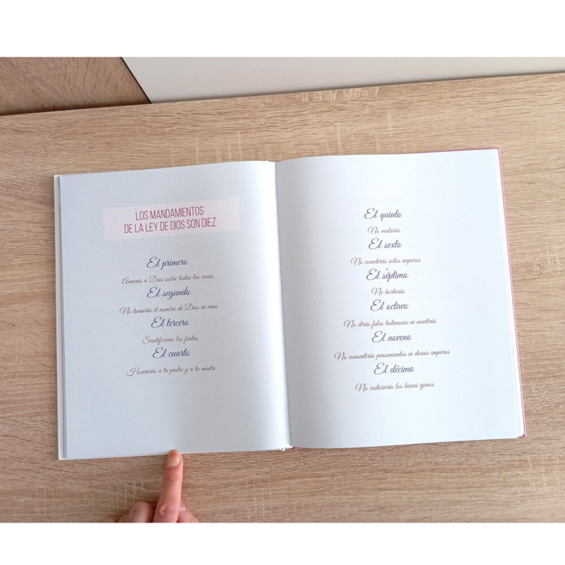 Libro de firmas para comunión con maletín de niña (12)