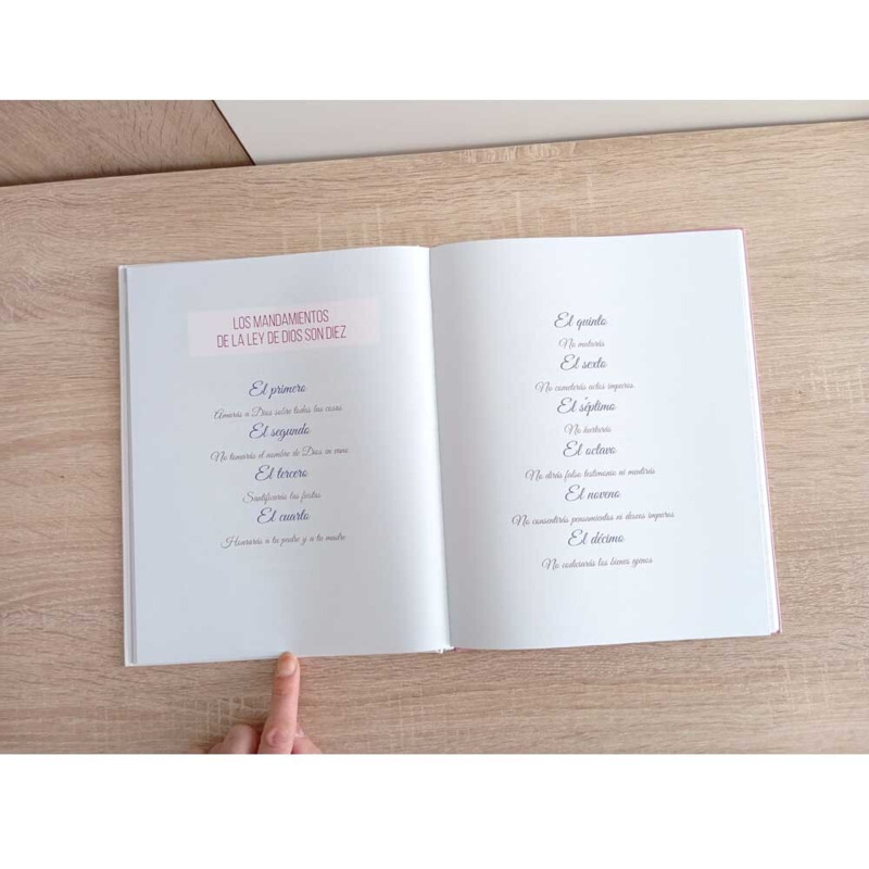 Libro de firmas para comunión con maletín de niña (16)