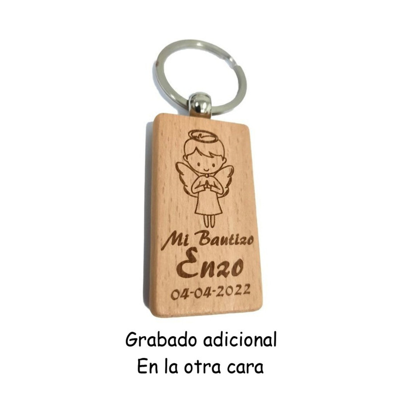 Llavero con frases y cajita kraft (6)