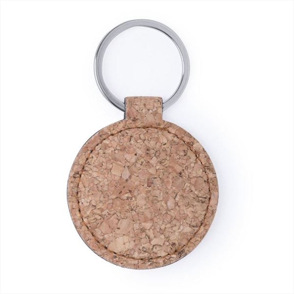 Llavero de corcho redondo personalizable