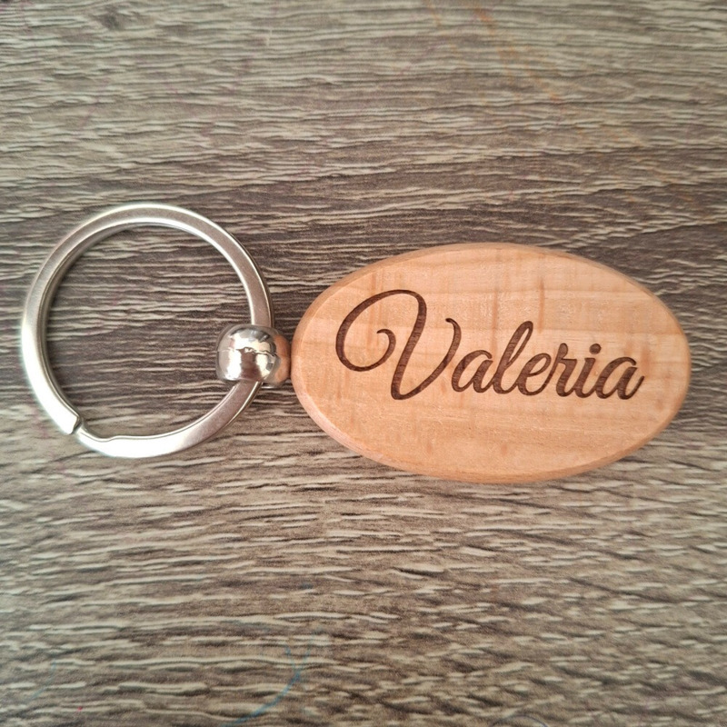 Llavero de madera natural grabado (1)