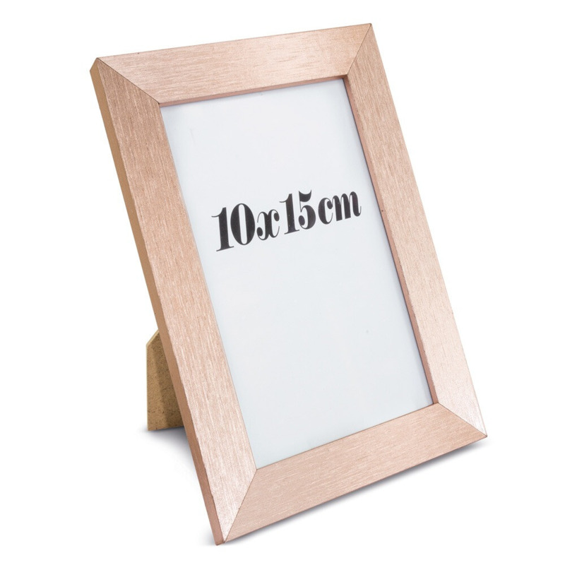 Marco de madera oro rosa de bautizo (3)