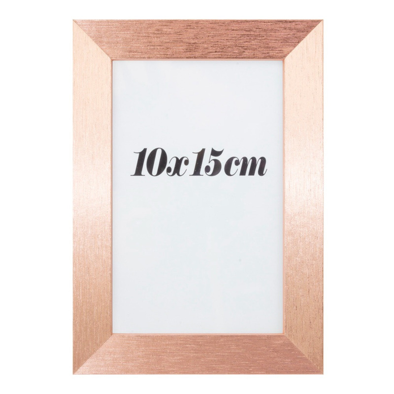 Marco de madera oro rosa de bautizo (1)