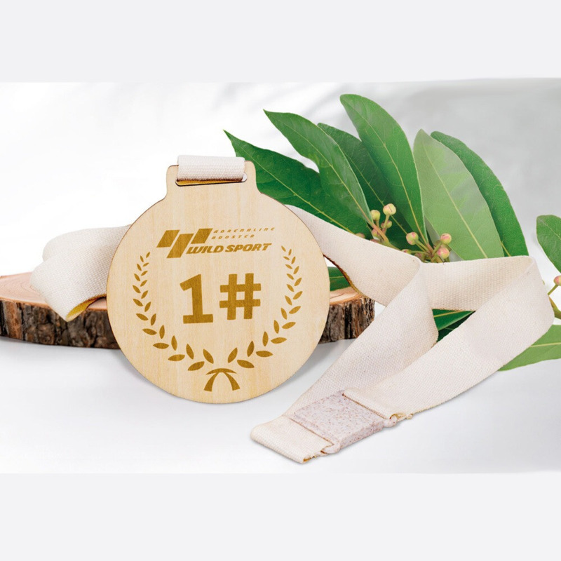 Medalla de madera personalizada
