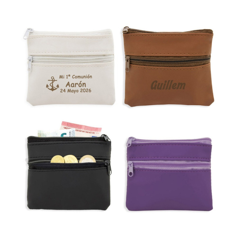 Monedero personalizable en varios colores
