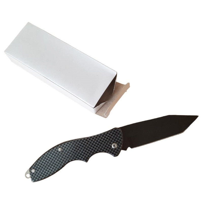Navaja metálica en color negro detalle para hombre, boda, comunión y bautizo (1)