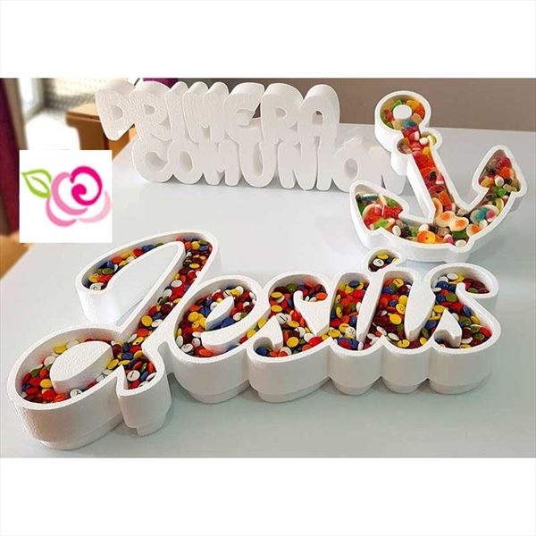 Nombre para chuches con figura a elegir (10 modelos niño)