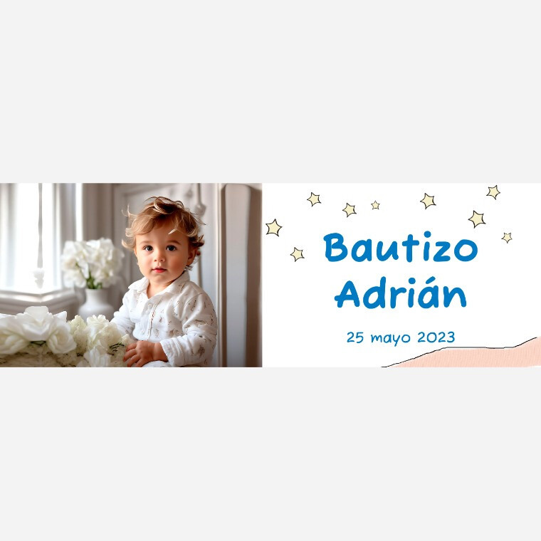 Taza de bautizo de elefante con foto para niño (1)