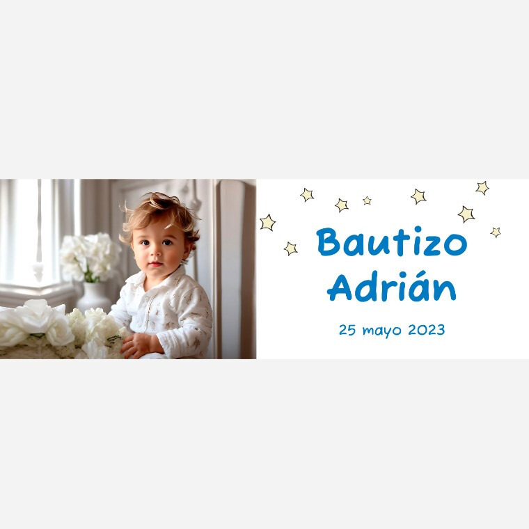 Taza de bautizo de elefante con foto para niño (1)