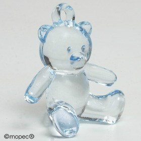 Osito transparente azul