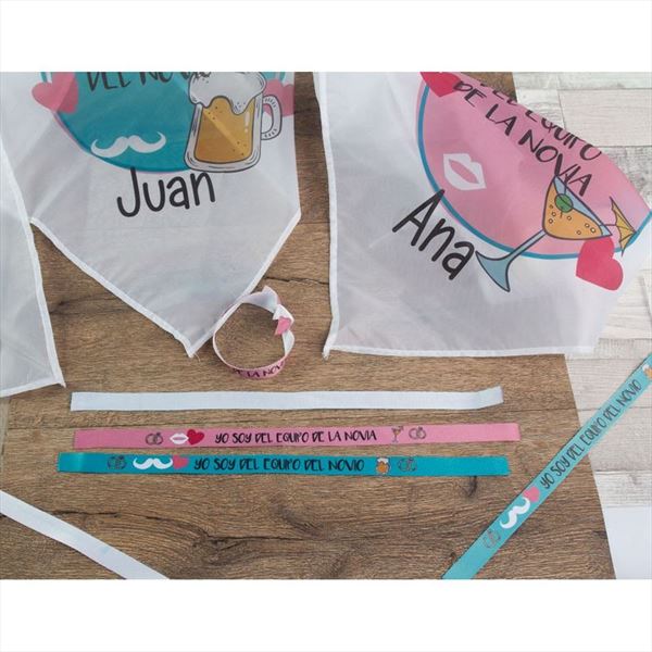 Pañoleta blanca personalizada con sublimación, pañuelo (1)