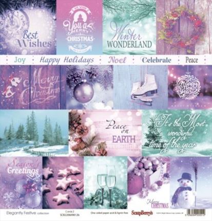 Papel 12x12 Elegantly Festive "Cards"