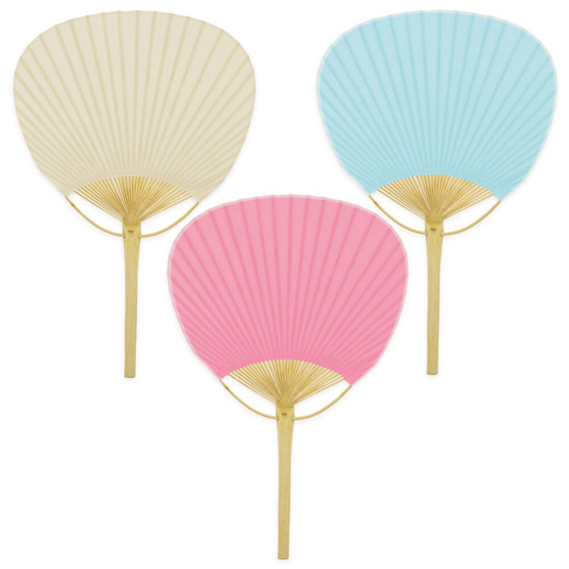 Pay pay de bambú personalizable 3 colores