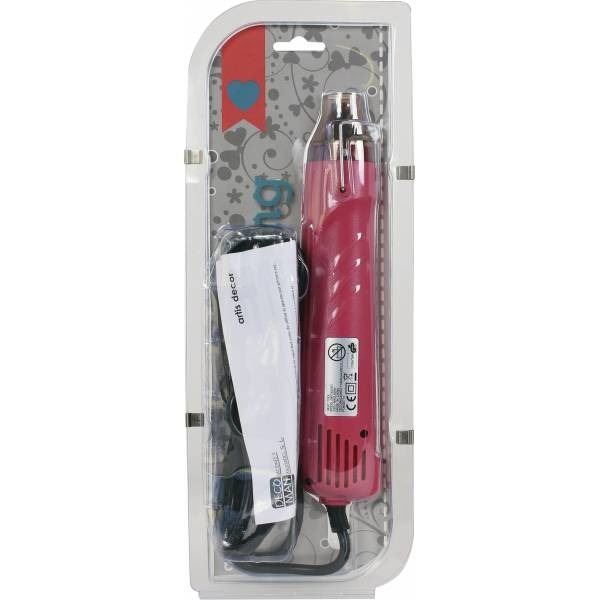 Pistola de calor rosa 300 W