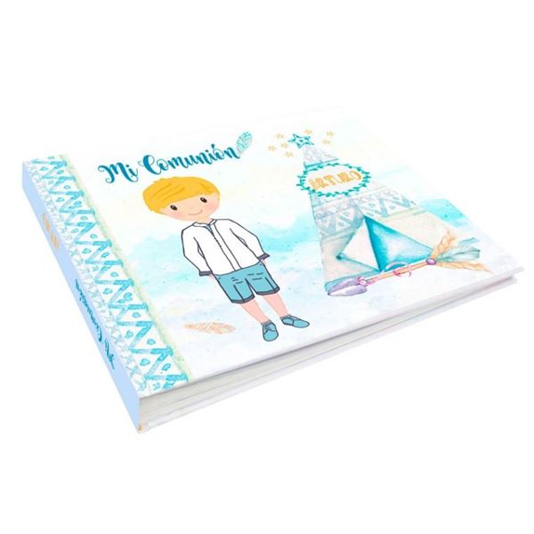Libro de firmas de comunión personalizado indios, alta calidad (1)