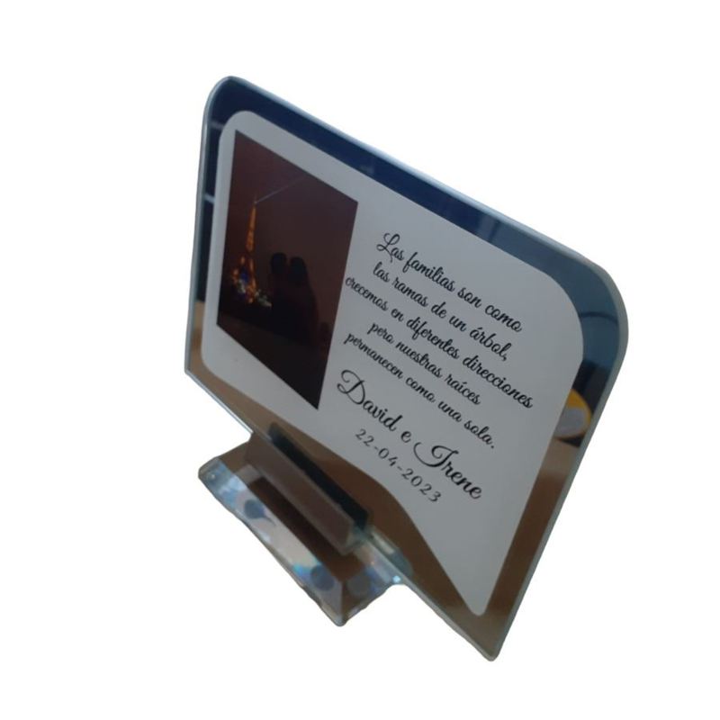 Placa de cristal para regalar personalizada (4)