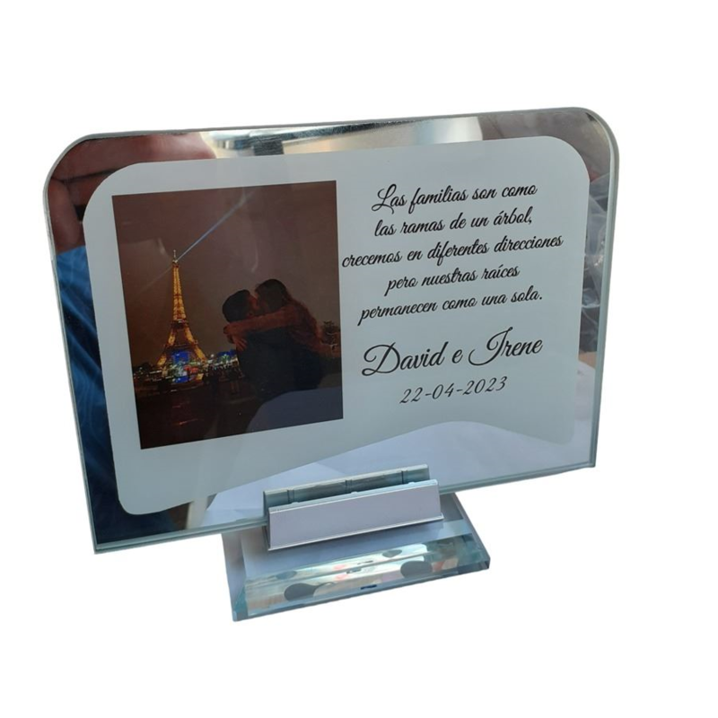 Placa de cristal para regalar personalizada (5)