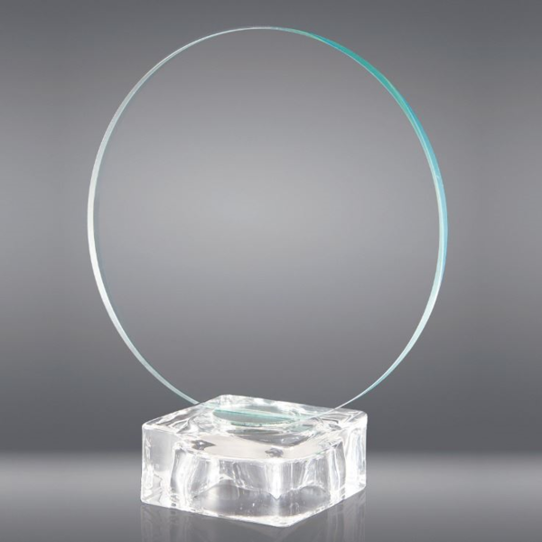 Placa de cristal redonda personalizada (1)