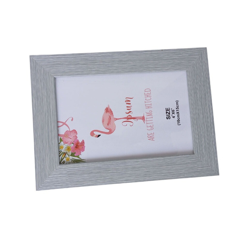 Portafotos imitación madera azul y rosa (1)